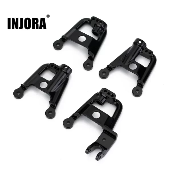 Torres de suspensión INJORA negras reforzadas (delantera/trasera) - Axial SCX10 II