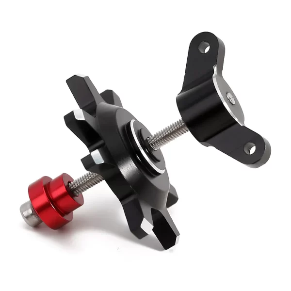 Herramienta Auxiliar de Metal Negro/Rojo para Montaje y Desmontaje de Llantas para Ruedas Beadlock de 1.9, 2.0 y 2.2 Pulgadas INJORA
