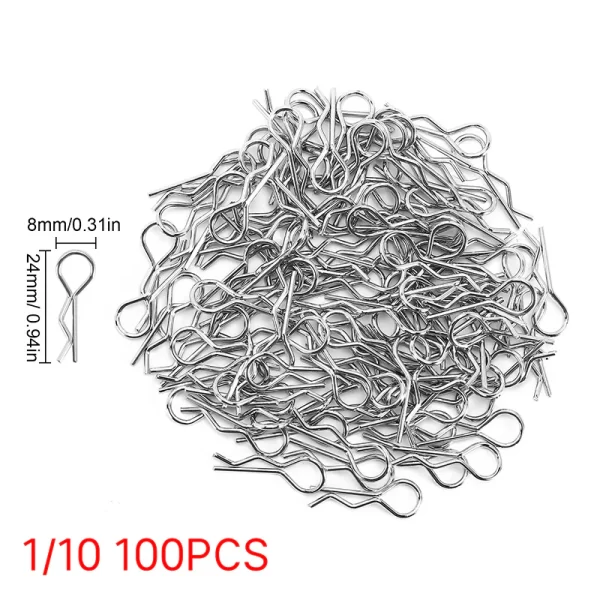 Clips de Metal para Carrocerías de Coches RC INJORA