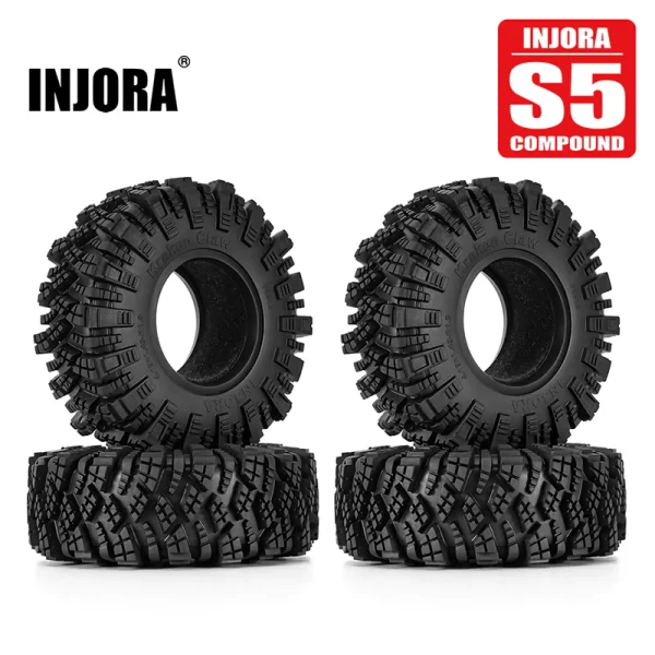 INJORA S5 Kraken Claw 1.9" 4.19" OD Llantas M/T (4 PCS) (106*37mm)