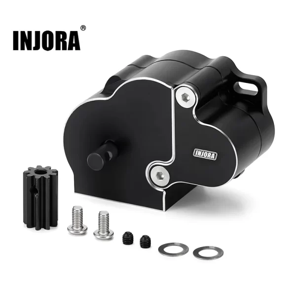Caja de transmisión INJORA aluminio CNC para SCX10/SCX10 II 1/10