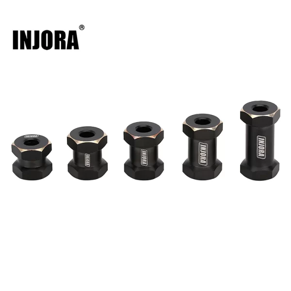 Hexagonales 12mm extendidos INJORA para Axial SCX10 y SCX10 II