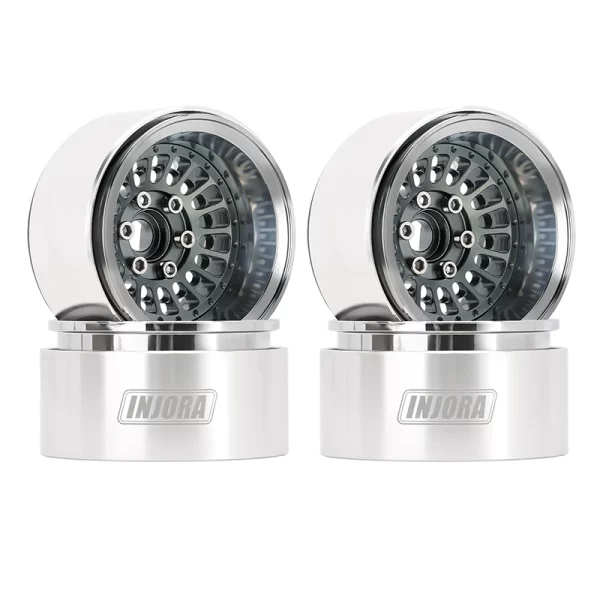 Aros INJORA Turbine 1.9" de aluminio beadlock (-10mm offset) para RC Crawler 1/10