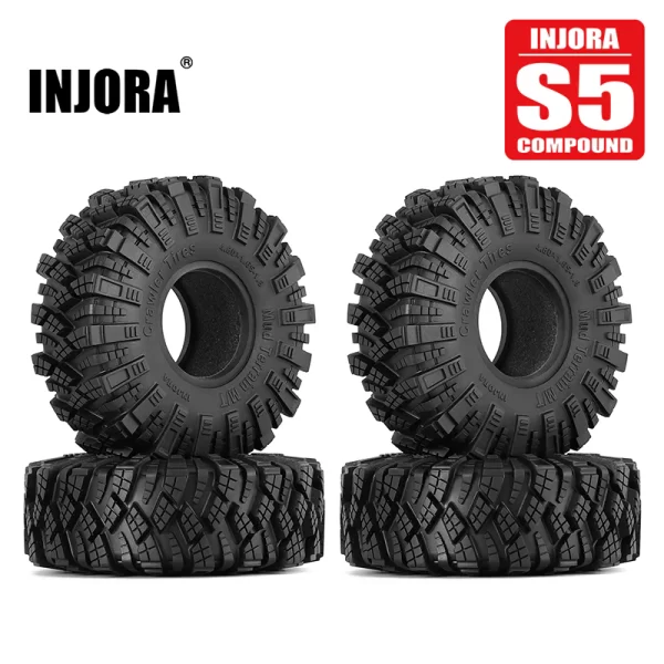 Neumáticos INJORA S5 Kraken Claw 1.9" M/T (4 unidades) - 122*42mm
