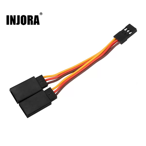 Cable en Y conector JR (1 a 2 conectores) de 9cm para luces y servos de mini RC