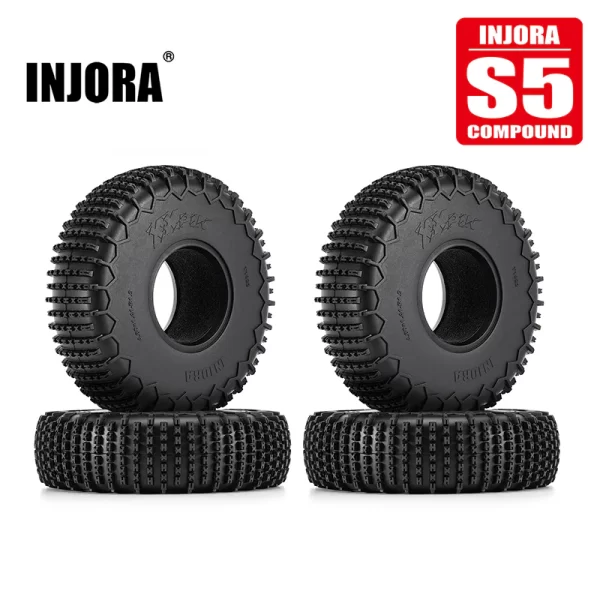 Llantas INJORA S5 1.9" (4.75" OD) XHX Pin (4 PCs) (122x36 mm)