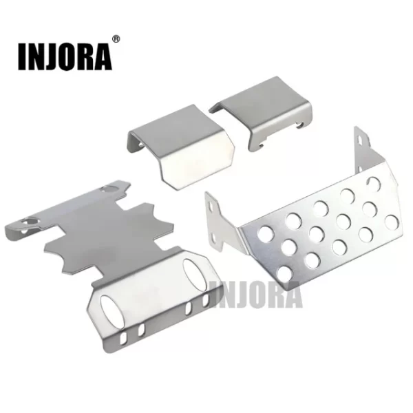 Protectores INJORA metálico para chasis y ejes - Axial SCX10 II Jeep Cherokee
