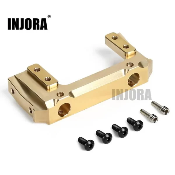 Soporte de servo INJORA en latón para bumper delantero - SCX10 II Jeep Cherokee