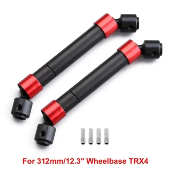 Ejes de transmisión CVD de metal INJORA para Traxxas TRX-4, 2 piezas