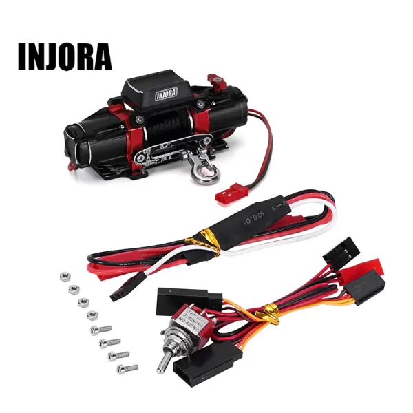 Winch metálico de doble motor para RC 1/10